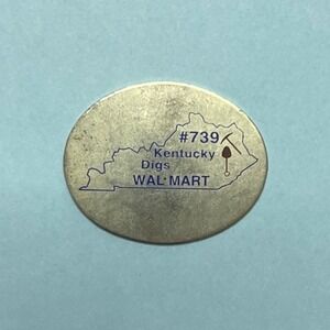 Walmart Kentucky Digs #739 Lapel Pin Gold Tone Oval Enamel Metal